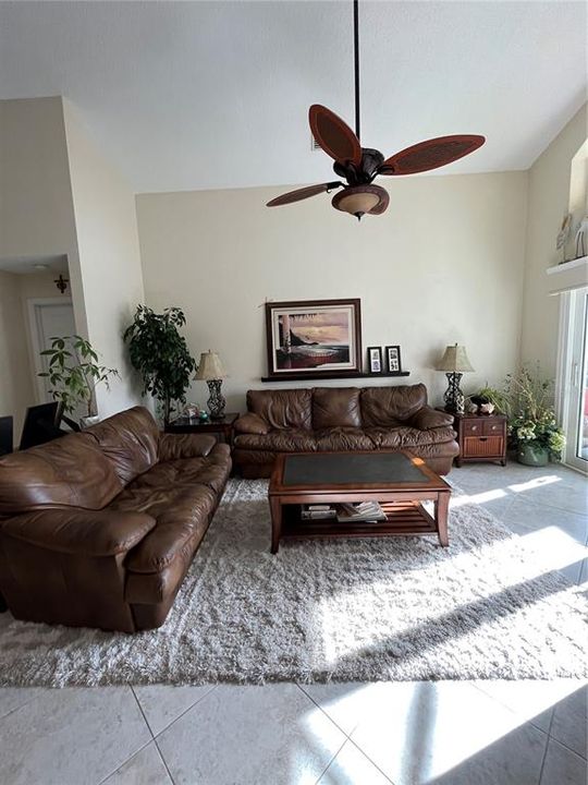 Family Room with (Master Bedroom Door to the Left)