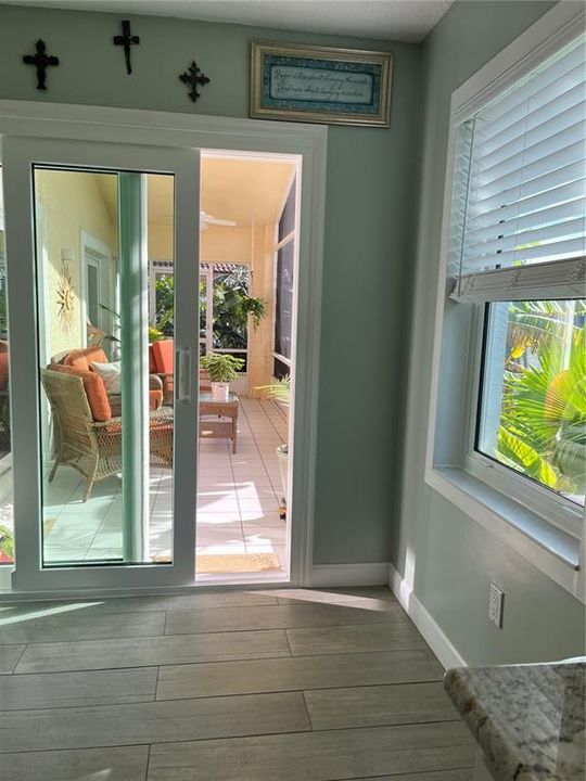 Kitchen Looking Out Toward Lanai