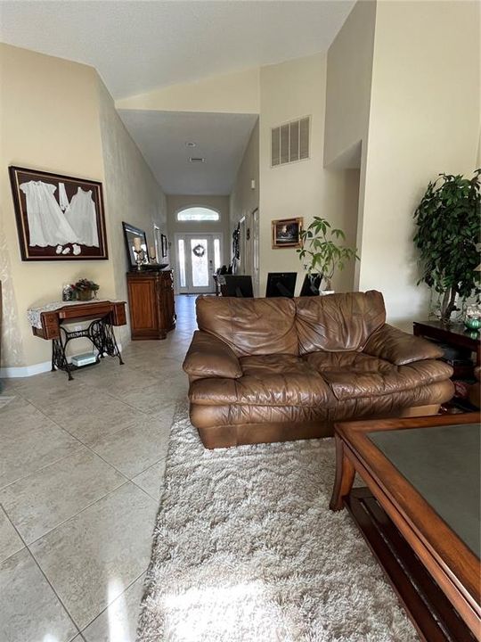 Family Room View to Front Door