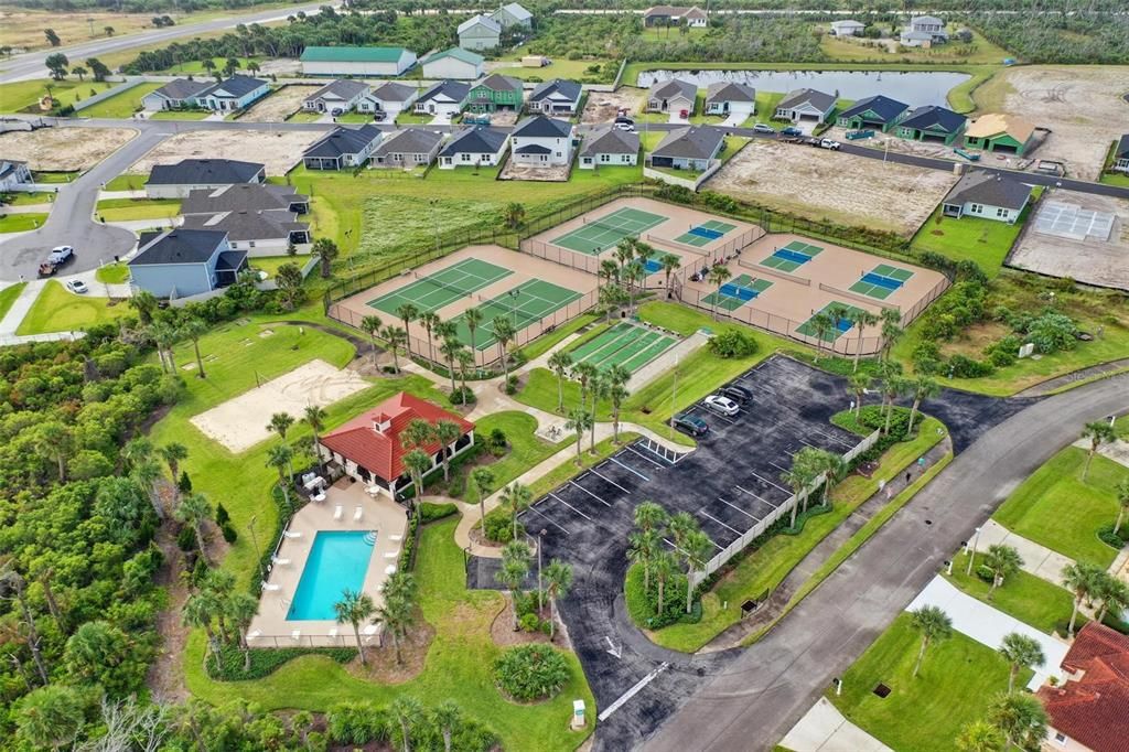 Pool, Tennis and Pickleball Court Amenities