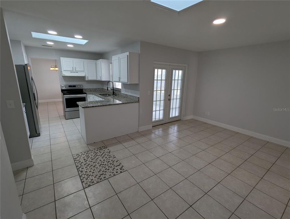 Family Room view of the Kitchen