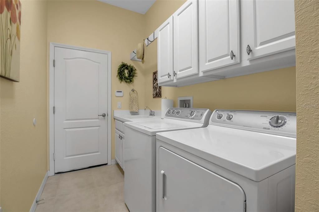 Inside laundry room