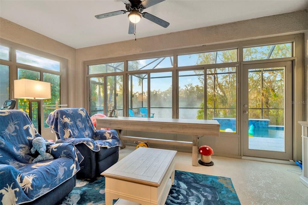 Lifestyle Room with sliding windows with Screens