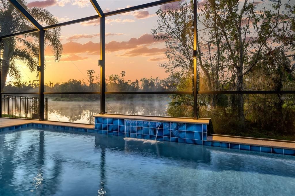 Pool Overlooking Lake