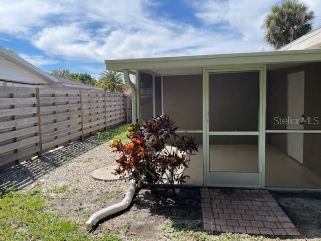 Rear screened porch