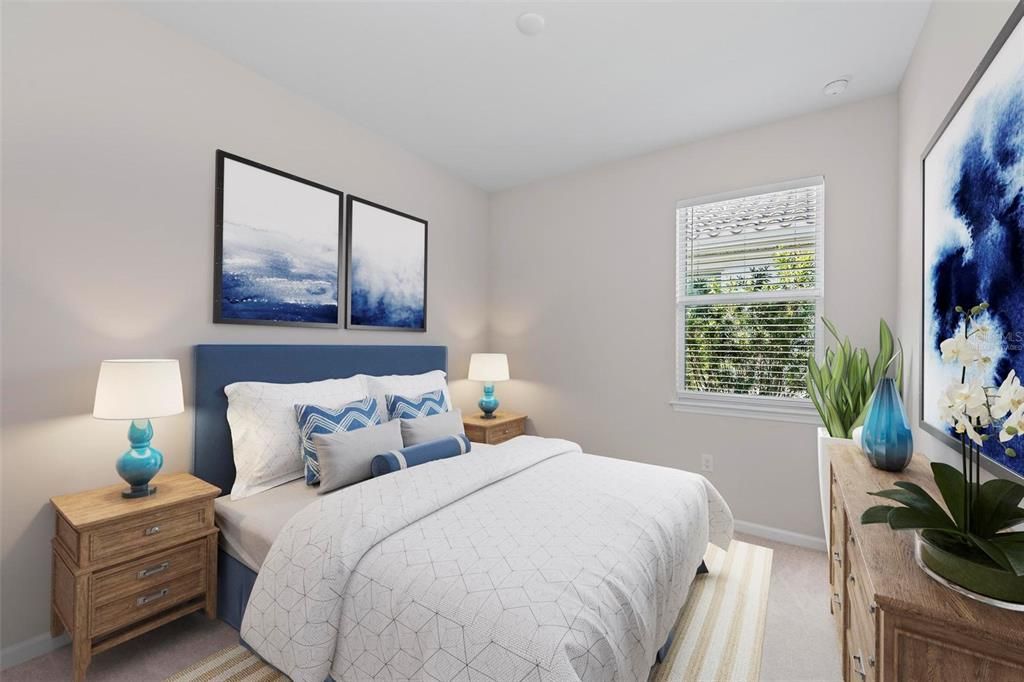 Guest Bedroom Virtually staged