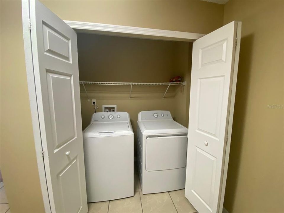 Full sized washer and Dryer in the kitchen