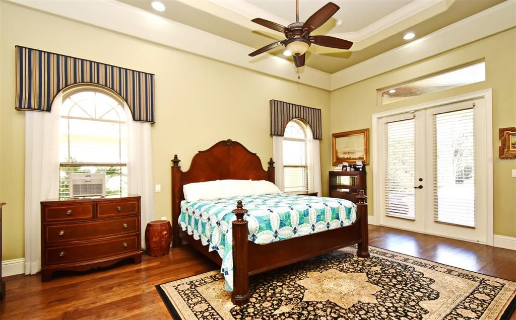 Primary Bedroom with French doors to Patio