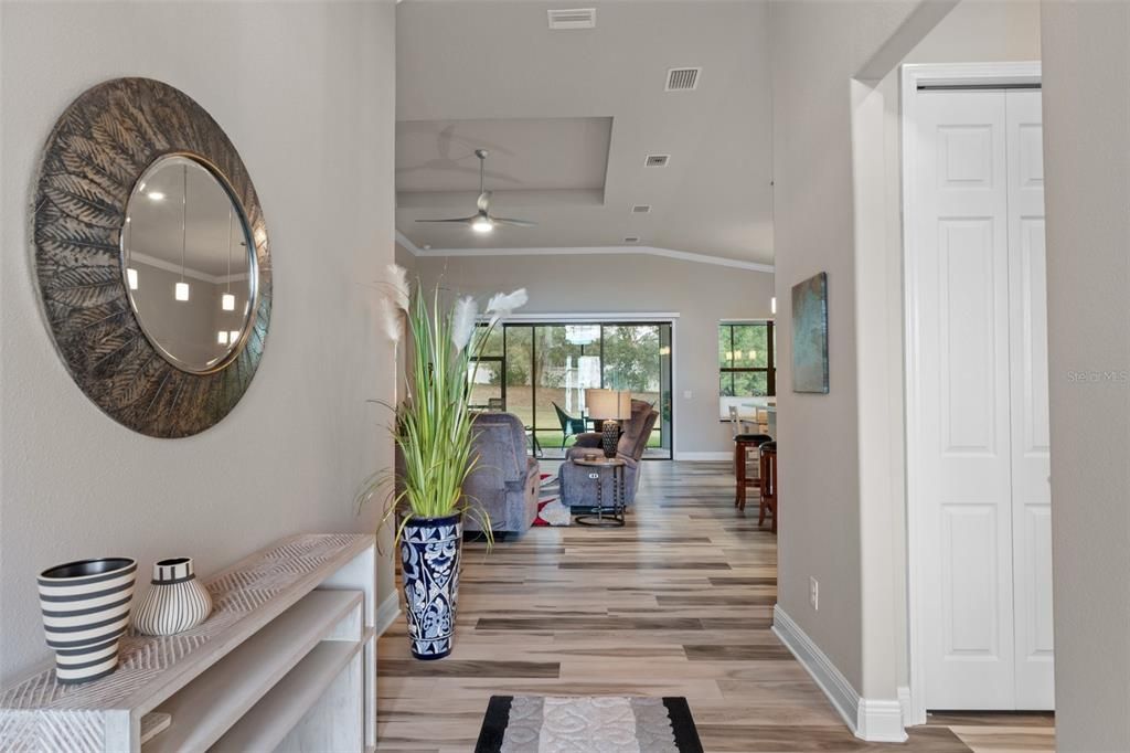 The welcoming entry foyer makes a great first impression and invites you into a wonderful and comfortable home.