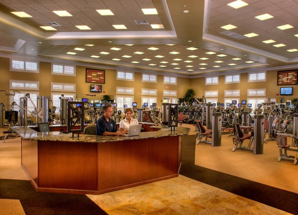 The state-of-the-art fitness center at Bella Vita has an abundance of equipment to keep fit.