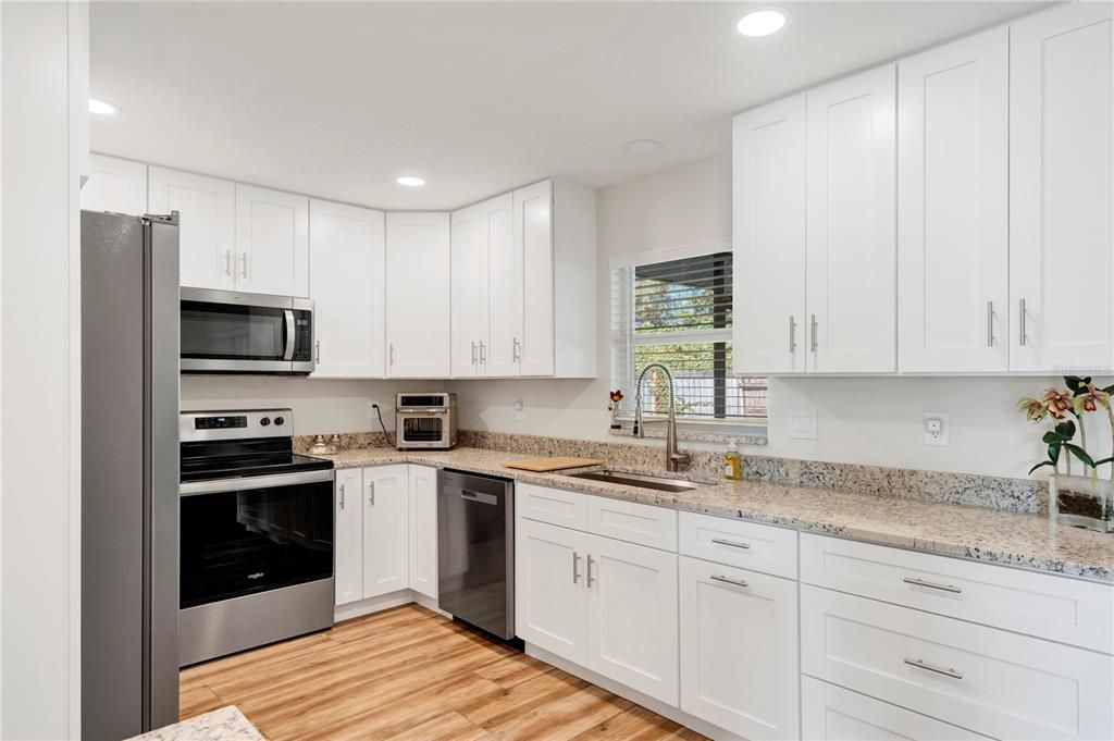 kitchen with stainless steel appliances