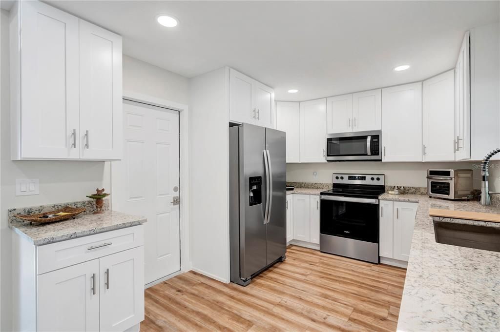 kitchen / door to garage