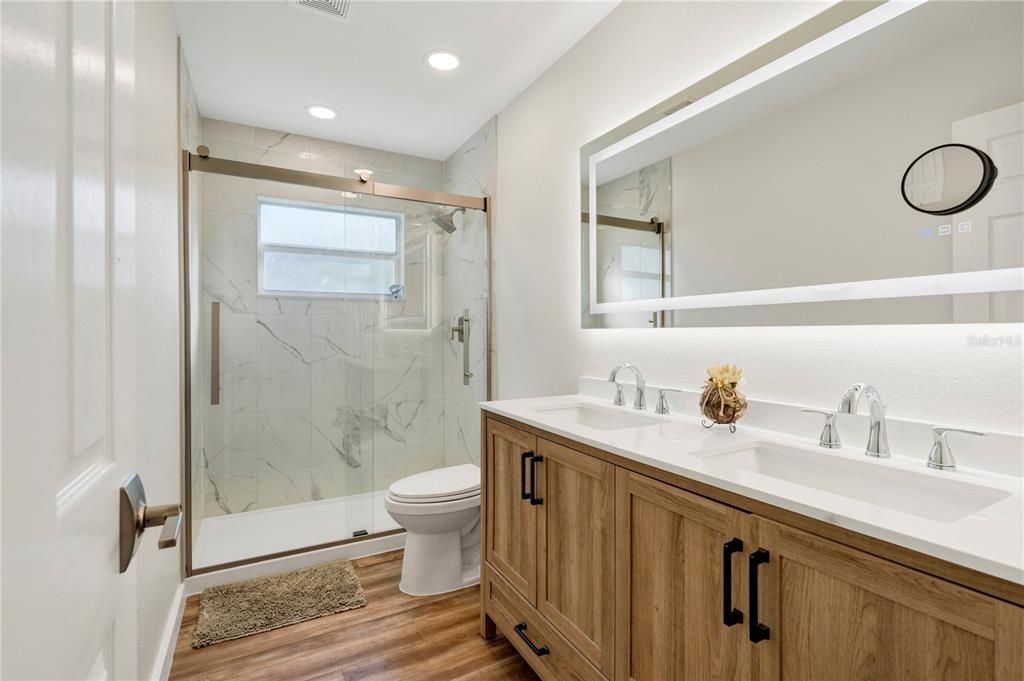 beautifully updated bathroom