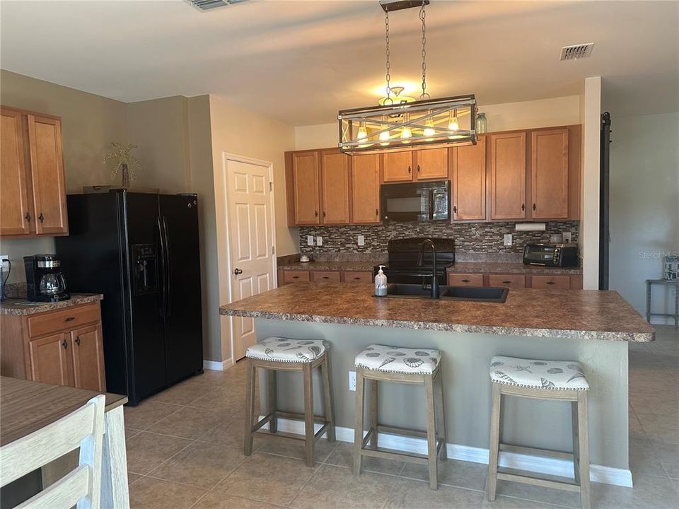 Kitchen with walk in pantry