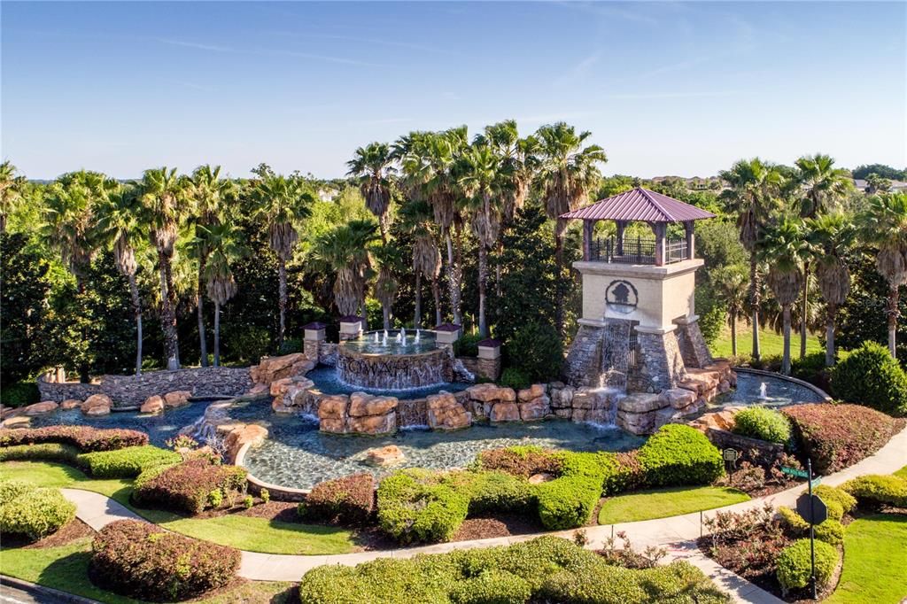 Etowah entry fountains