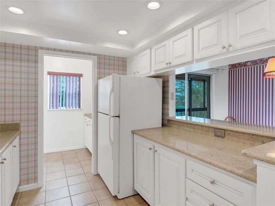 Upgraded White kitchen with granite counter top