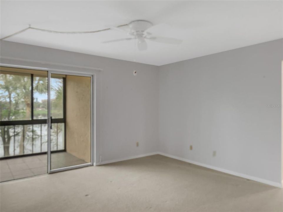 Primary Bedroom with lake view