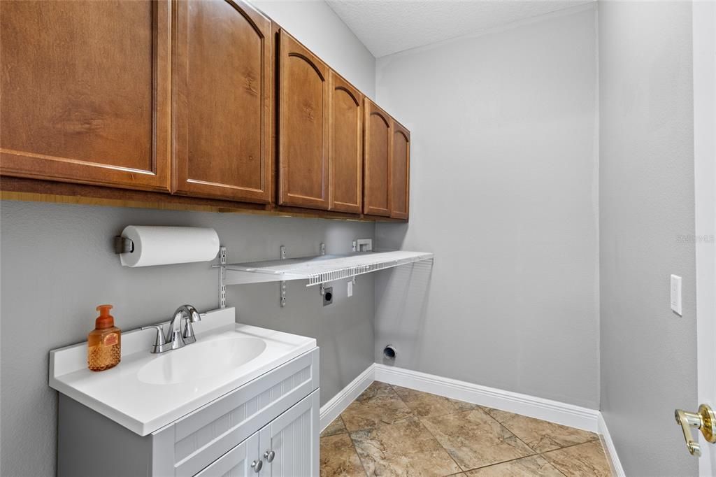 Laundry Room with Washer and Dryer Hookups