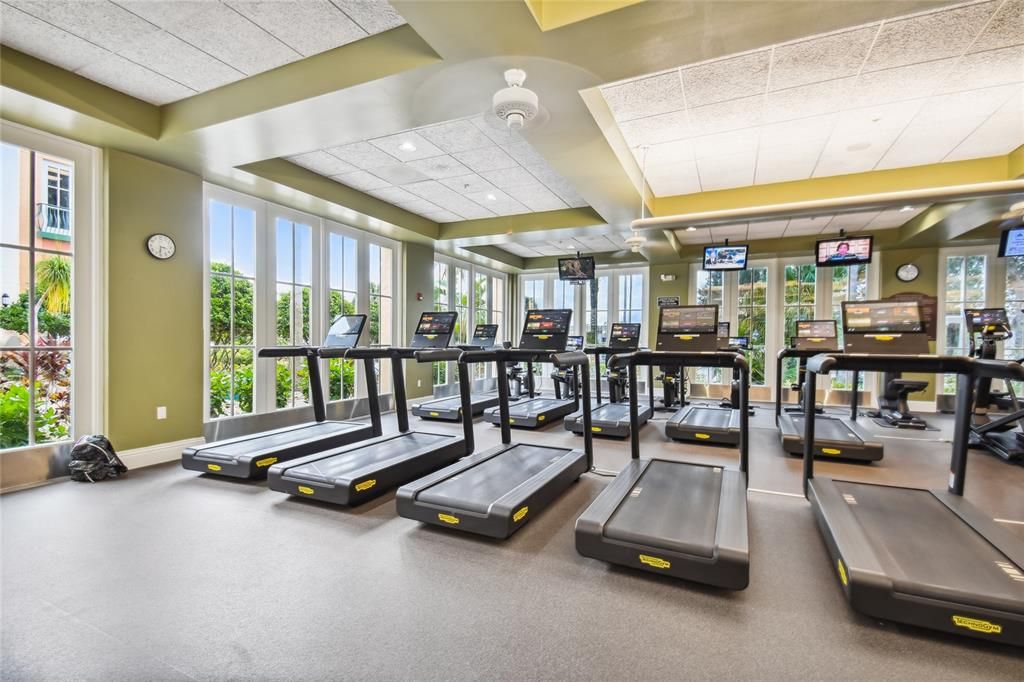 Portion of Fitness center at Riviera