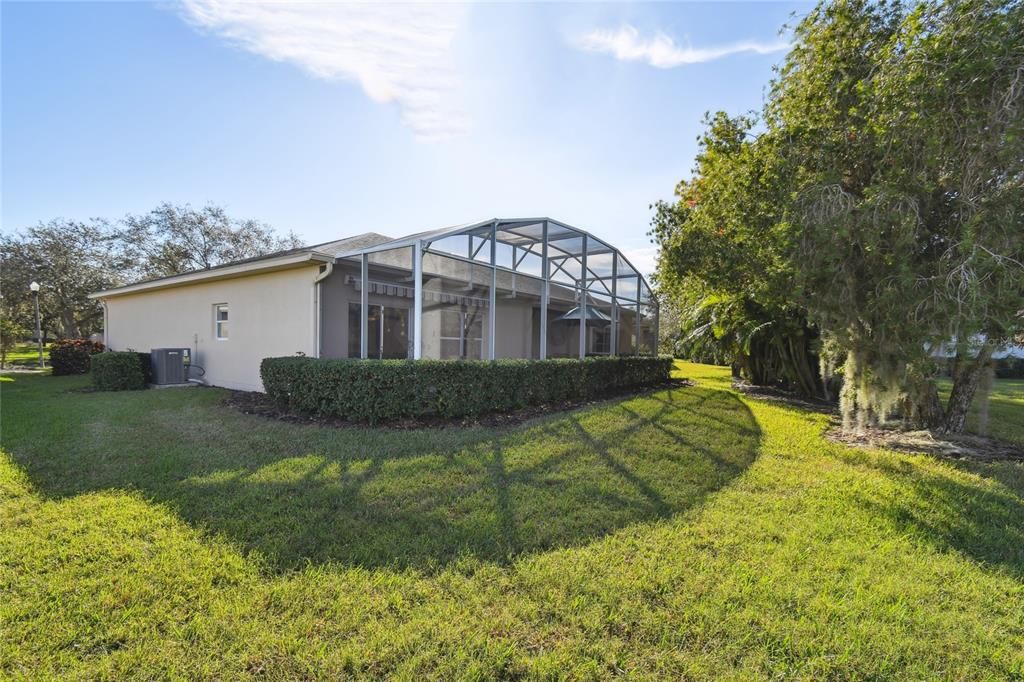 Expansive screened and covered Lanai