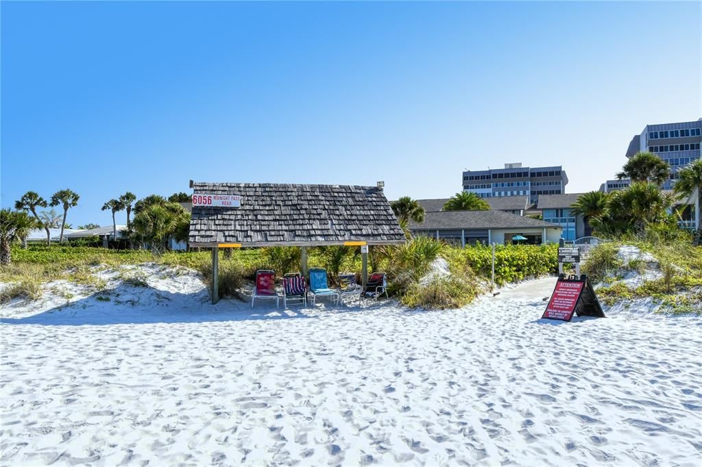 View from beach looking at Peppertree