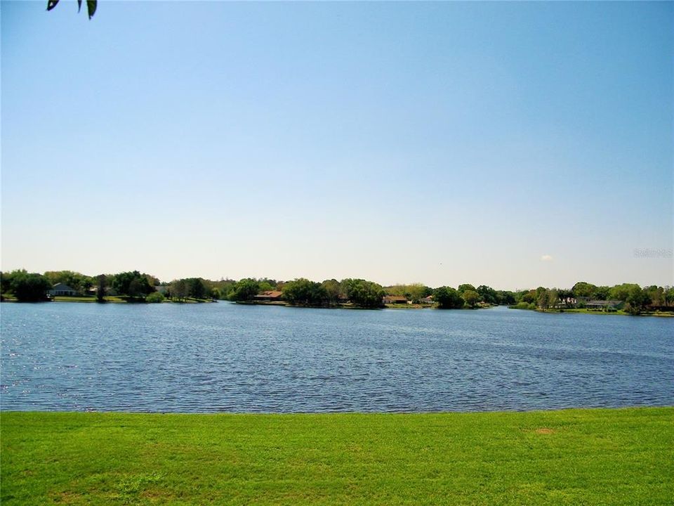 View of Rear from across Lake Heather