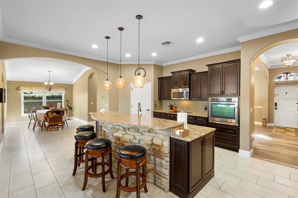 This amazing kitchen feels even larger than it is.