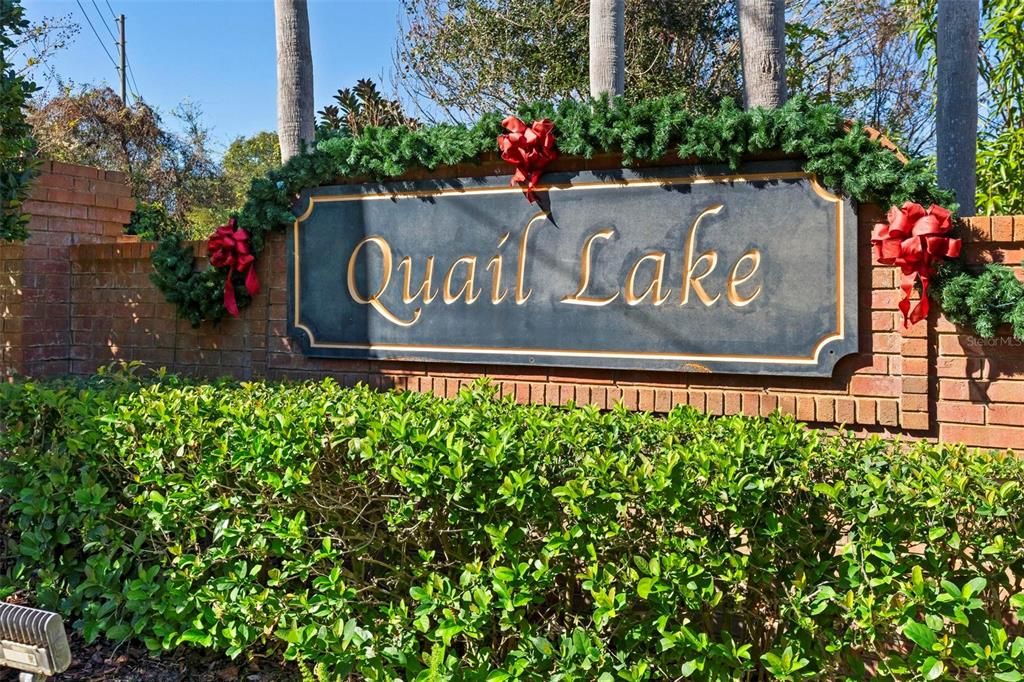 Welcome to Quail Lake, a community within Debary Plantation.