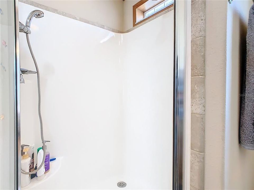 Large walk-in shower