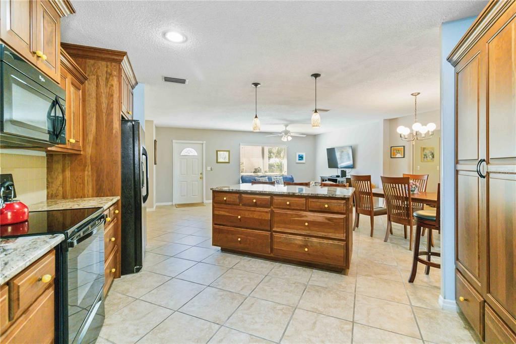 Spacious kitchen for the chef in the house.