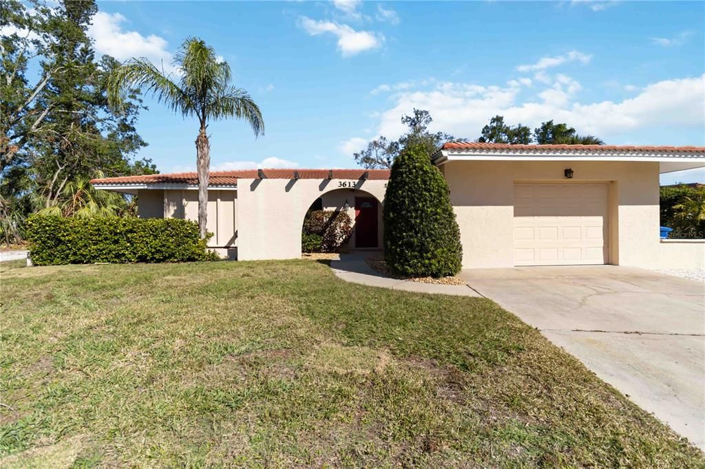 You will fine the drive-way and the entry to your garage.