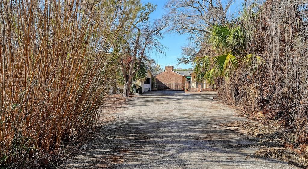 Entrance into the property.