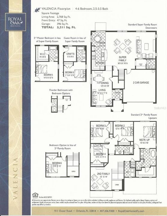 Valencia Floor Plan by Royal Oak Homes