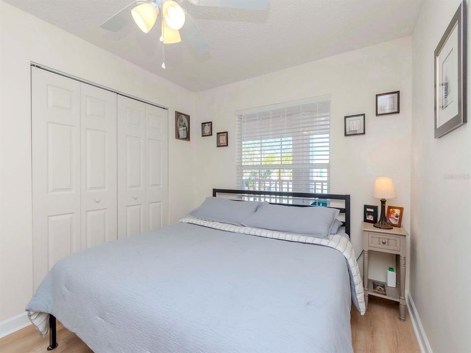 large double closet in the guest bedroom