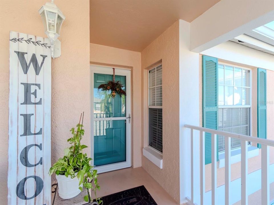 Front door with newer storm door