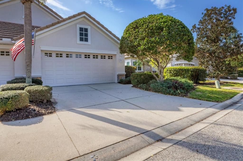 Spacious two car garage