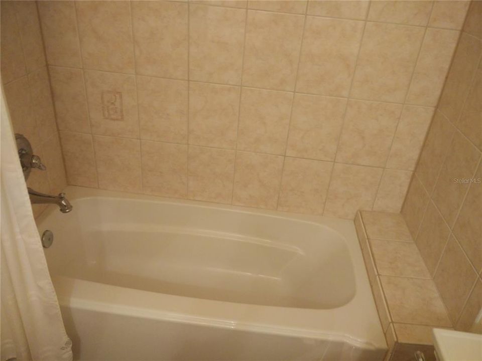 Guest bathroom tub