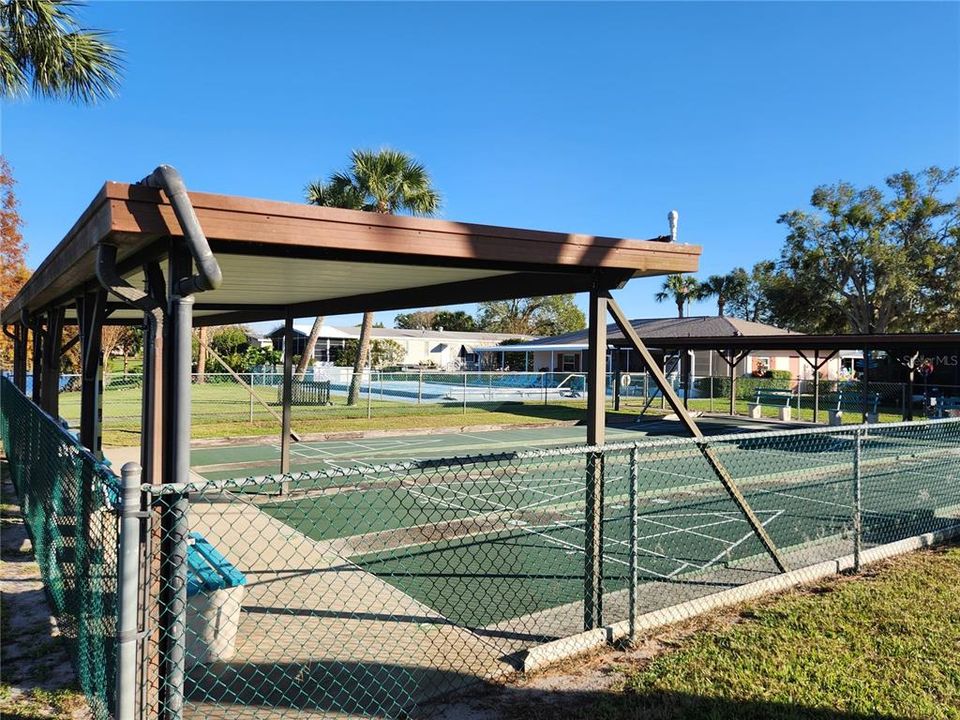 SHUFFLEBOARD  & POOL AT NEARBY CLUBHOUSE