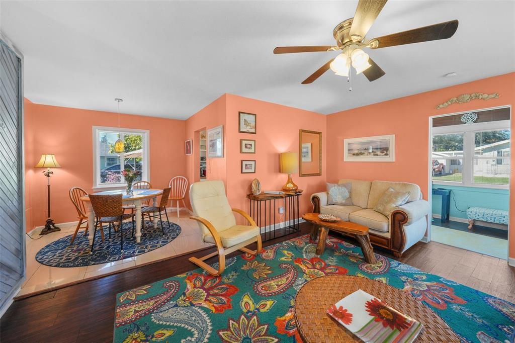 Living Area open to Dining Room so the whole gang stays connected