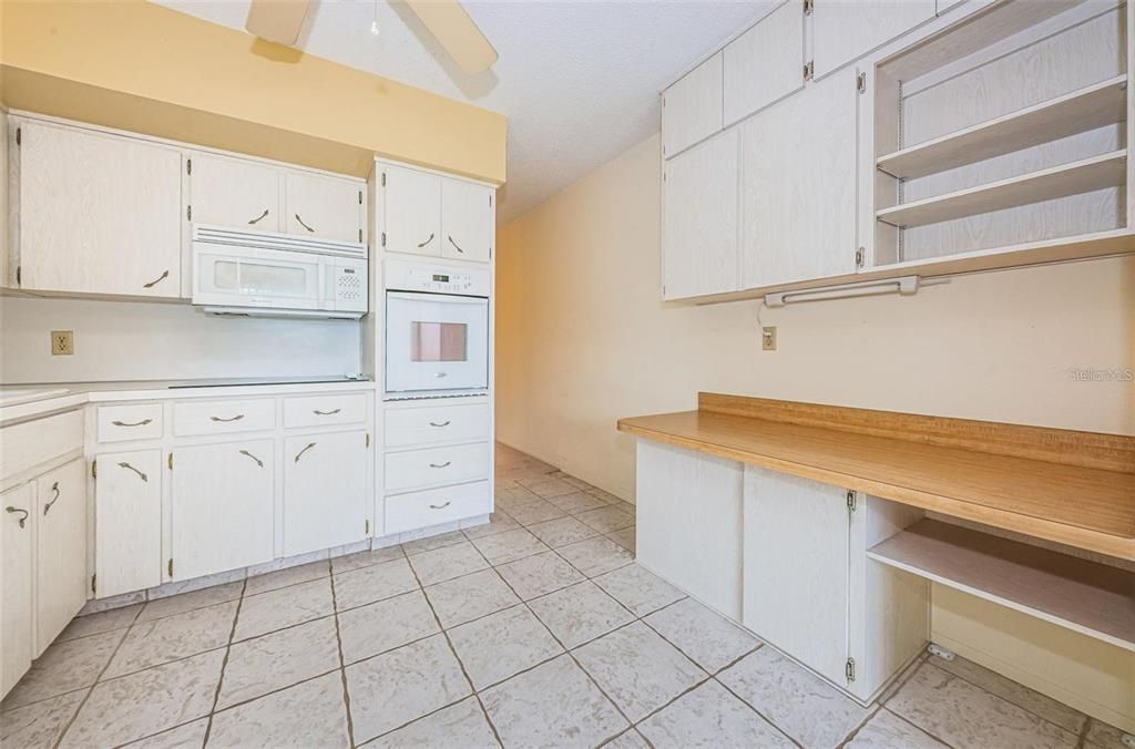 Kitchen picture before new LVP flooring