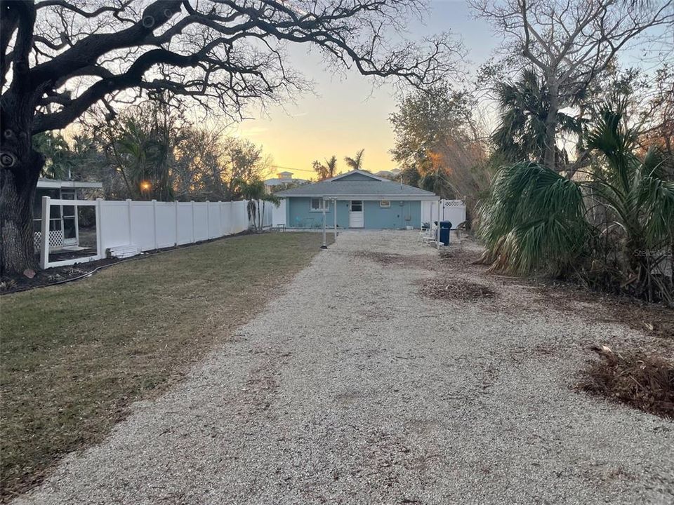 Front of house post flood