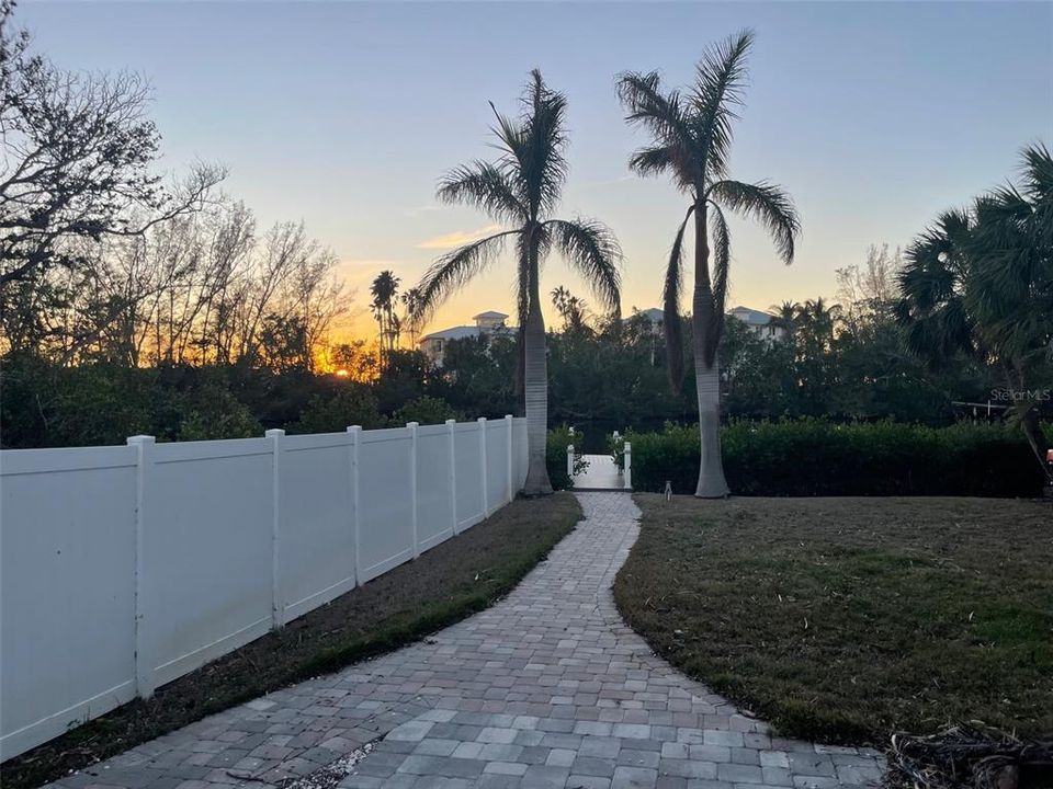 Back yard looking towards Heron Lagoon