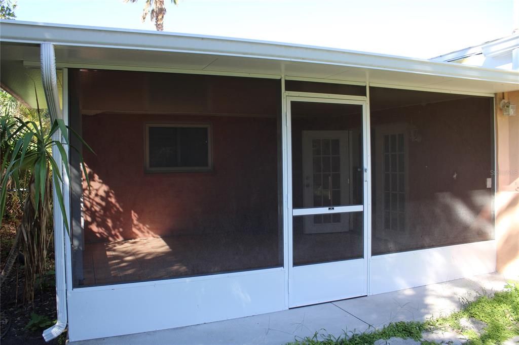 Two year old screened-in patio