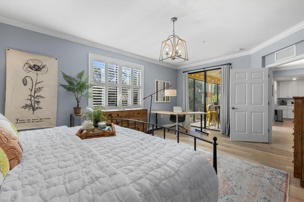 Primary Bedroom with sliders to the private lanai