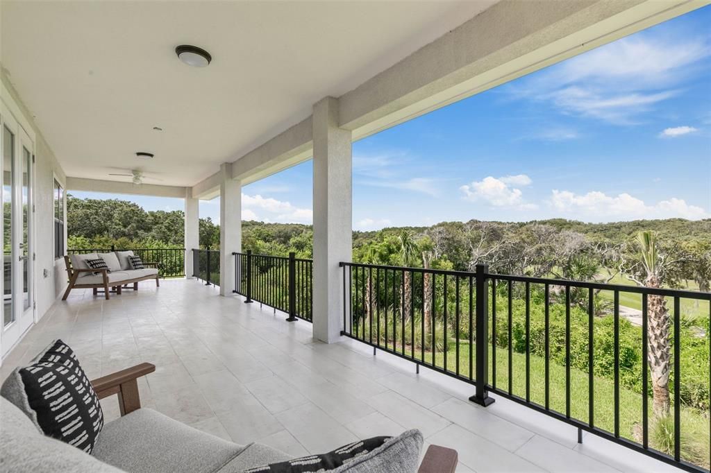 Huge Balcony Overlooking the Golf Course is Ideal for watching the Sunsets.