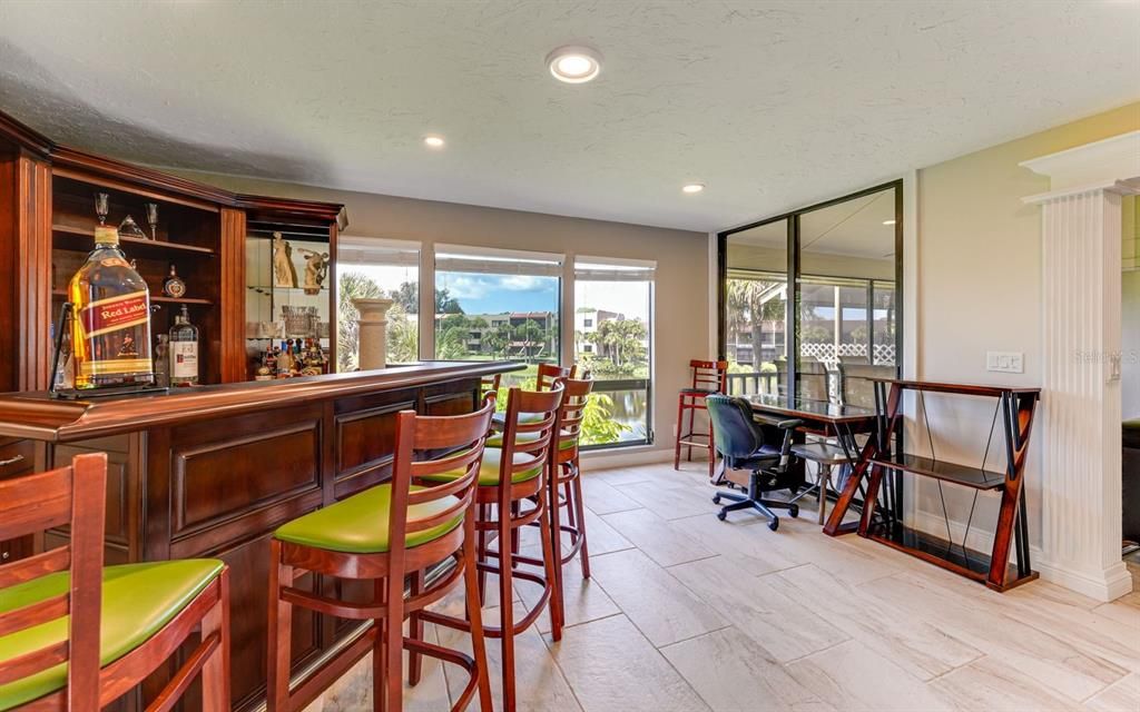 3rd Bedroom (used as a Bar/Entertaining Room) with a Walk-In-Closet