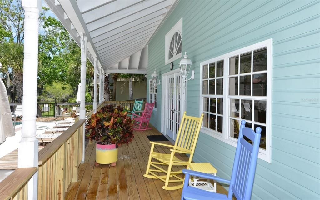 Spacious Front Porch on the Community Clubhouse