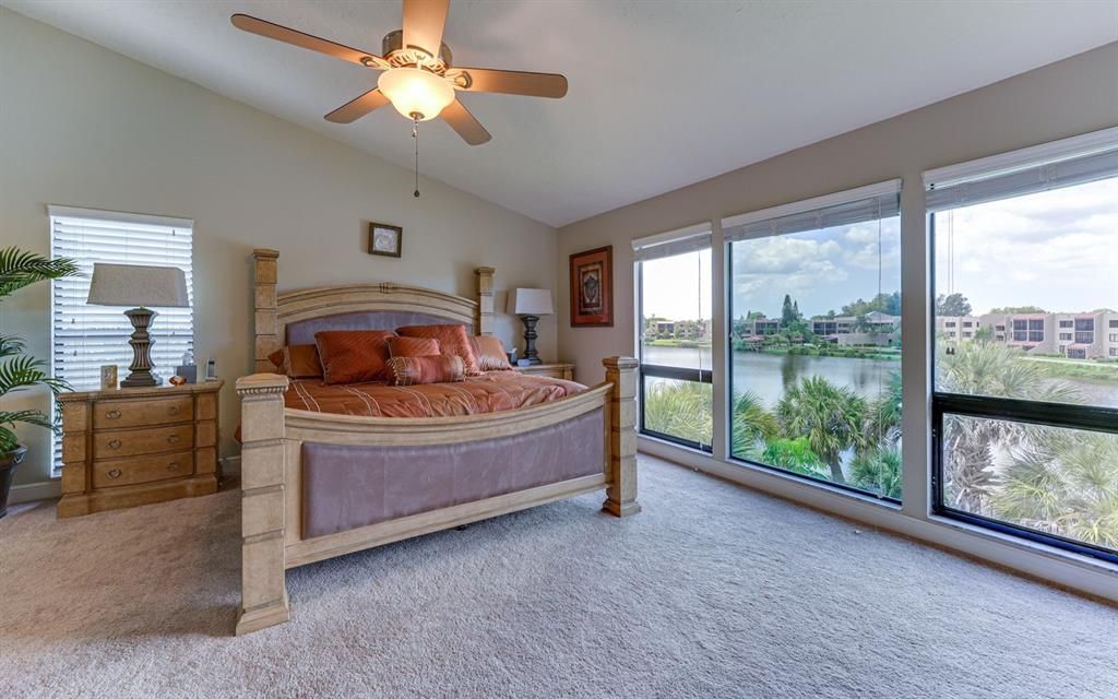 Primary Bedroom Suite with a Beautiful Lakefront View