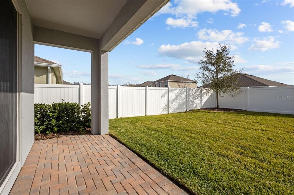 Covered back porch