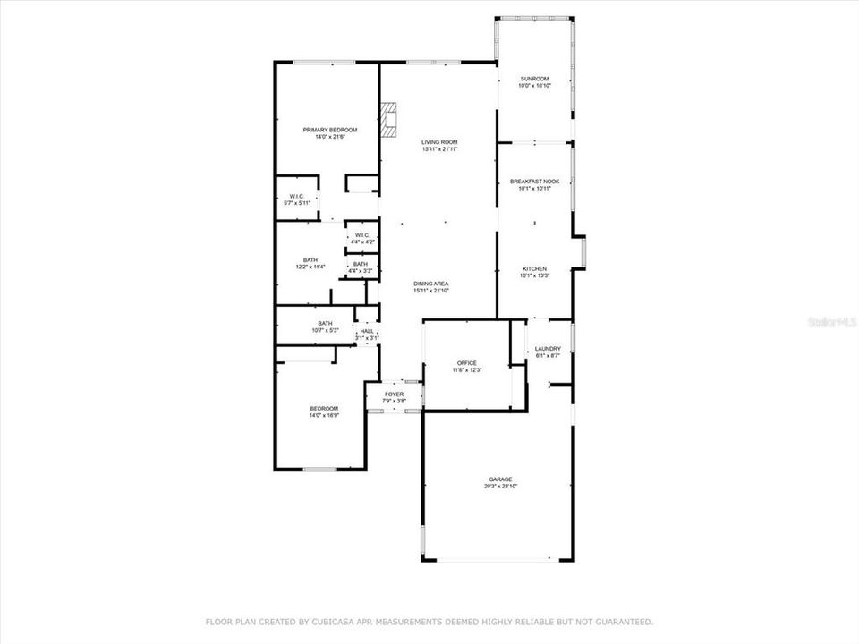 Floorplan for 7207 Oak Moss Drive.